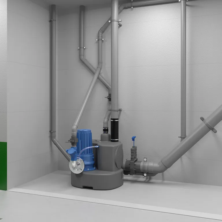 Alternative view of Sanicubic 1 GR -SFA Pump